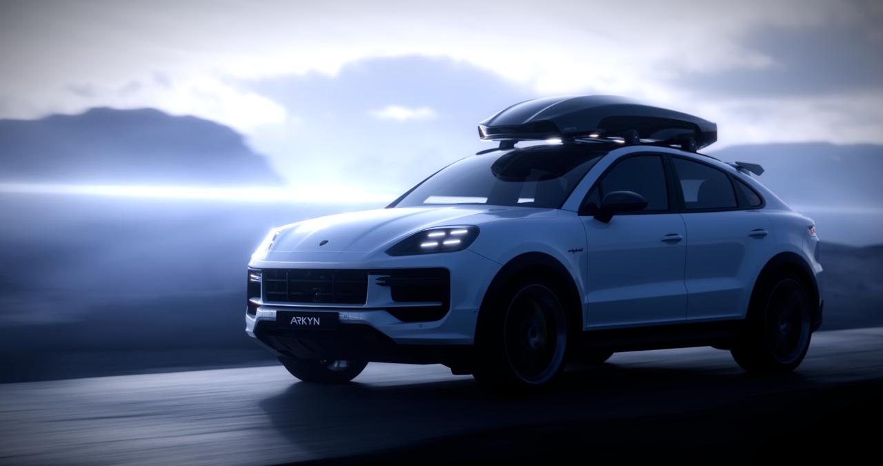 Performance SUV — night scene